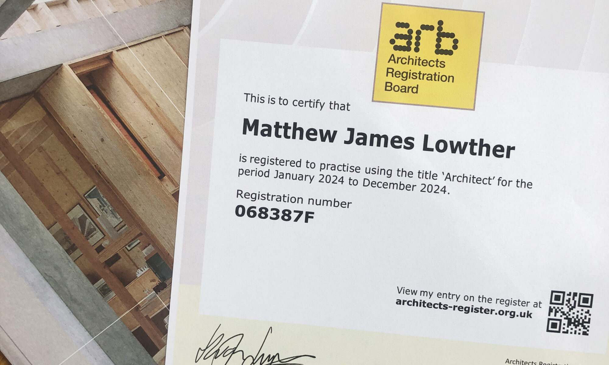 Professional registration